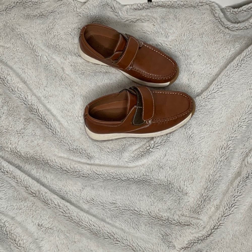 Brown Loafers with White Soles by XRay, Boys Size 3